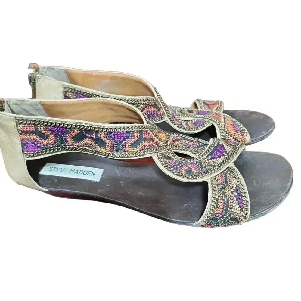 Steve Madden Kaboo Sandals Size 9 - Picture 3 of 11